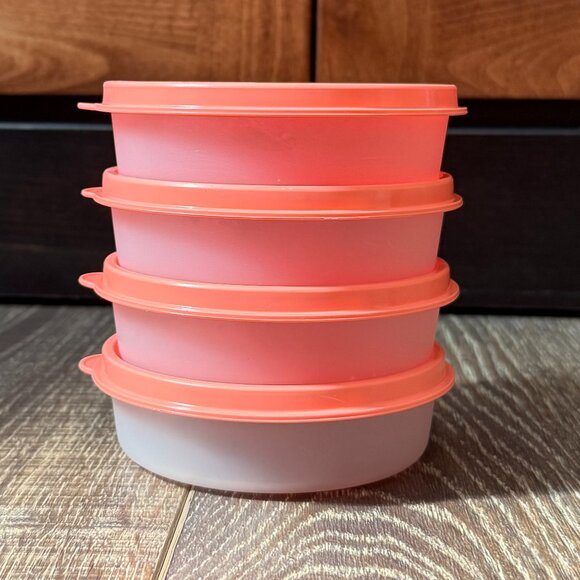 Tupperware Little Wonders Snack Bowl with Lid – Set of 4 - Picture 1 of 16